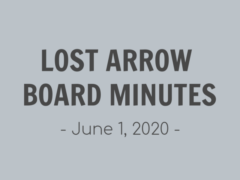 BOARD MINUTES – June 1,&nbsp;2020